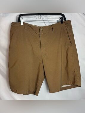 Quicksilver Men Sz 36 Tan Waterman Collection Shorts Quick Dry Packable
